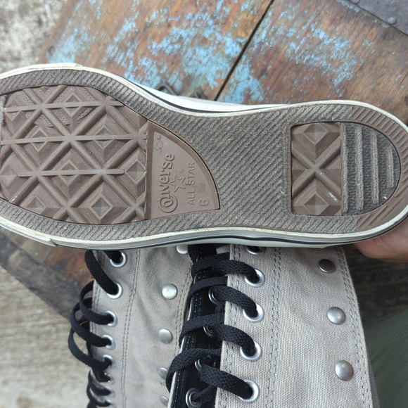 Converse All Star Chuck Taylor Knee High Sneaker Boots Gray Women's Size… - Picture 5 of 8